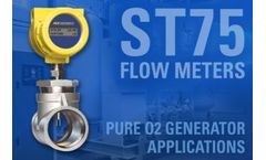 Monitoring Pure O2 Generator Flow Rate & Totalized Flow in Oil/Gas, Chemical & Other Hazardous Industries