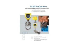 Model ST75/ST75V - Gas Mass Flow Meters Brochure