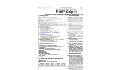 P-80 - Model Grip-it - Safety Data Sheets (SDS)