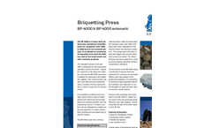 BP 4000 Briquetting Press Brochure