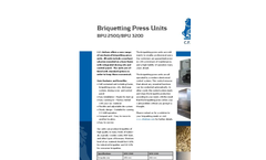 BPU 2500 And BPU 3200 - Briquetting Press Units Brochure
