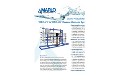 Commercial RO Systems MRO-4H Series - Brochure