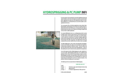 HydroSprigging & PC Pump Info - Brochure