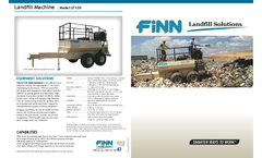 Finn HydroSeeder - Model LF120 - Landfill Alternative Daily Cover (ADC) Machine - Brochure