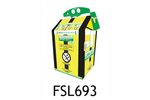 Bio Bin - Model FSL693 - 5 Litre Tiger Striped Cardboard Based Clinical Waste Container