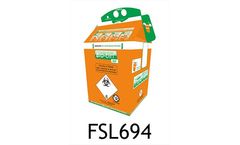 Bio Bin - Model FSL694 - 5 Litre Orange Cardboard Based Clinical Waste Container