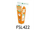 Bio-Bin - Model FSL422 - 6 Litre Pipette Orange Cardboard Based Clinical Waste Container