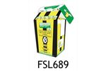 Bio-Bin - Model FSL689 - 1 Litre Tiger Striped Cardboard Based Clinical Waste Container