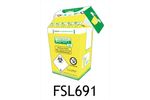 Bio-Bin - Model FSL691 - 1 Litre Yellow Cardboard Based Clinical Waste Container