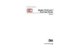 Item # TX-KE/TX-KP, TX-KE/TX-KP Toxic Gas Transmitter - Manual Brochure