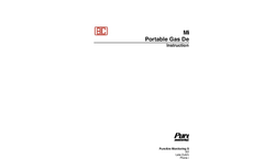 Item # Mini-BA-2400, Model Mini-BA Toxic Gas Portable Monitor - Manual Brochure