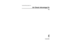 Air check Advantage Ex Benzene Monitor - Manual Brochure