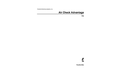 Air check Advantage Benzene Gas Monitor - Manual Brochure