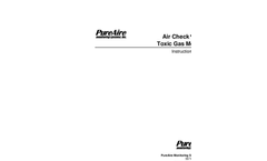 Air Check Lite Smart Gas Monitor - Manual Brochure