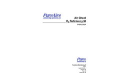 Air check O2 Ex Oxygen Deficiency Monitor - Manual Brochure