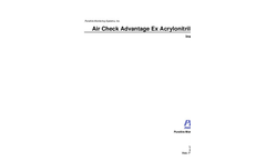 Air check Advantage Ex Acrylonitrile Monitor - Manual Brochure