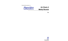 Air check Advantage Methyl Bromide Gas Monitor - Manual Brochure