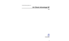 Air check Advantage Nitrogen Trifluoride Gas Monitor - Manual Brochure