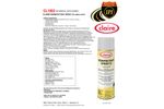 Claire - Model CL-1002 - Disinfectant Spray Q - Lemon Scent - 12 x 20 oz Cans/Case - Datasheet