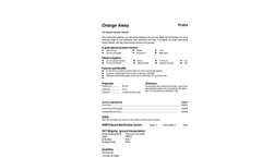 Total Solution - Model AL-8378 - Aerosol Orange Away Natural Cleaner - Spec Sheet