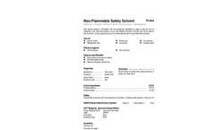 Total Solution - Model AL-8200 - Non-Flammable Safety Solvent Spray - SpecSheet