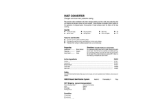 Total Solution - Model AL-8346 - Rust Converter Aerosol Spray - SpecSheet