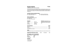 Total Solution - Model AL-8550 - Engine Starter Aerosol Spray - 12 Cans/Case - SpecSheet