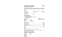 Total Solution - Model AL-8021 - Aerosol Foaming Coil Cleaner - SpecSheet