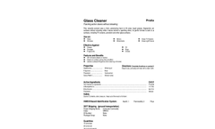Total Solution - Model AL-8312 - Glass Cleaner Aerosol Spray - 12 Cans/Case - Spec Sheet