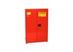 Eagle - Model PI-47 - Paint & Ink Safety Cabinet, 60 Gal. Red, Two Door, Manual Close