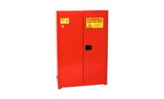 Eagle - Model PI-47 - Paint & Ink Safety Cabinet, 60 Gal. Red, Two Door, Manual Close