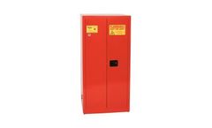 Eagle - Model PI-6010 - Paint & Ink Safety Cabinet, 96 Gal. Red, Two Door, Self Close
