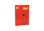 Eagle - Model PI-77 - Paint/Ink Safety Storage Cabinet, 30 Gal. Red, Two Door, Manual Close