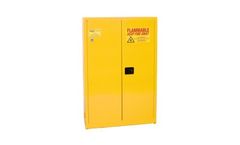 EAGLE - Model YPI-77 - Paint & Ink Safety Cabinet, 30 Gal. Yellow, Two Door, Manual Close