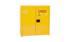 Eagle - Model YPI-3010 - Paint & Ink Safety Cabinet, 40 Gal. Yellow, Two Door, Self Close