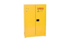 Eagle - Model YPI-45 - Paint & Ink Safety Cabinet, 60 Gal. Yellow, Two Door, Self Sliding Close
