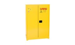 EAGLE - Model YPI-47 - Paint & Ink Safety Cabinet, 60 Gal. Yellow, Two Door, Manual Close
