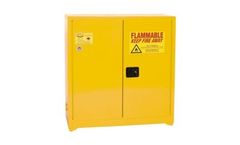 EAGLE - Model YPI-62 - Paint & Ink Safety Cabinet, 96 Gal. Yellow, Two Door, Manual Close