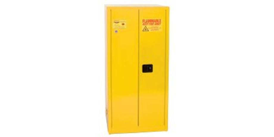 EAGLE - Model YPI-6010 - Paint & Ink Safety Cabinet, 96 Gal. Yellow, Two Door, Self Close