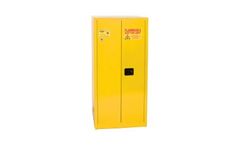 EAGLE - Model YPI-6010 - Paint & Ink Safety Cabinet, 96 Gal. Yellow, Two Door, Self Close