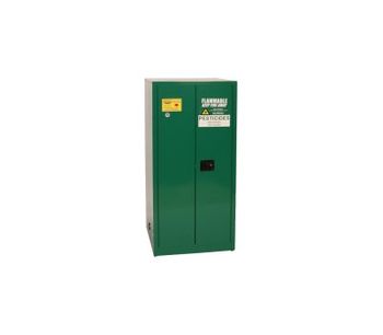 EAGLE - Model PEST62 - Pesticide Safety Storage Cabinet, 60 Gal. Green, Two Door, Manual Close
