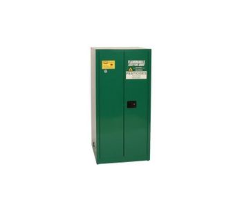 EAGLE - Model PEST6010 - Pesticide Safety Storage Cabinet, 60 Gal. Green, Two Door, Self Close