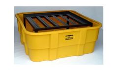 EAGLE - Model 1680 - IBC Containment Unit with Steel Platform - Yellow - No Drain