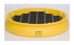 EAGLE - Model 1615 - Poly Drum Tray (Yellow) with Grating (Black)