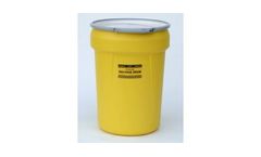 EAGLE - Model 1602 - Salvage Drum, 30 Gal. Yellow with Metal Lever-Lock Ring
