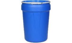 EAGLE - Model 1601MB - Open Head Poly Drum, 30 Gal. Blue with Metal Lever-Lock Ring