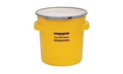EAGLE - Model 1654 - Salvage Drum, 20 Gal. Yellow with Metal Lever-Lock Ring
