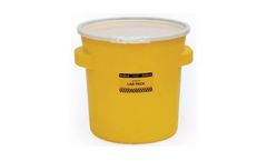 EAGLE - Model 1652 - Lab Pack Poly Drum, 20 Gal. Yellow with Plastic Lever-Lock