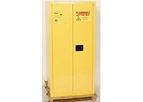 EAGLE - Model EM-HAZ2610 - HAZ-MAT Safety Cabinet, 55 Gal. Yellow, Two Door, Self Close