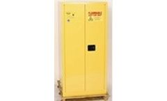 EAGLE - Model EM-HAZ2610 - HAZ-MAT Safety Cabinet, 55 Gal. Yellow, Two Door, Self Close